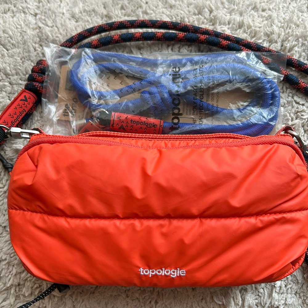 Topologie Bottle Sacoche Puffer Bag with Two Adjustable Rope Straps
